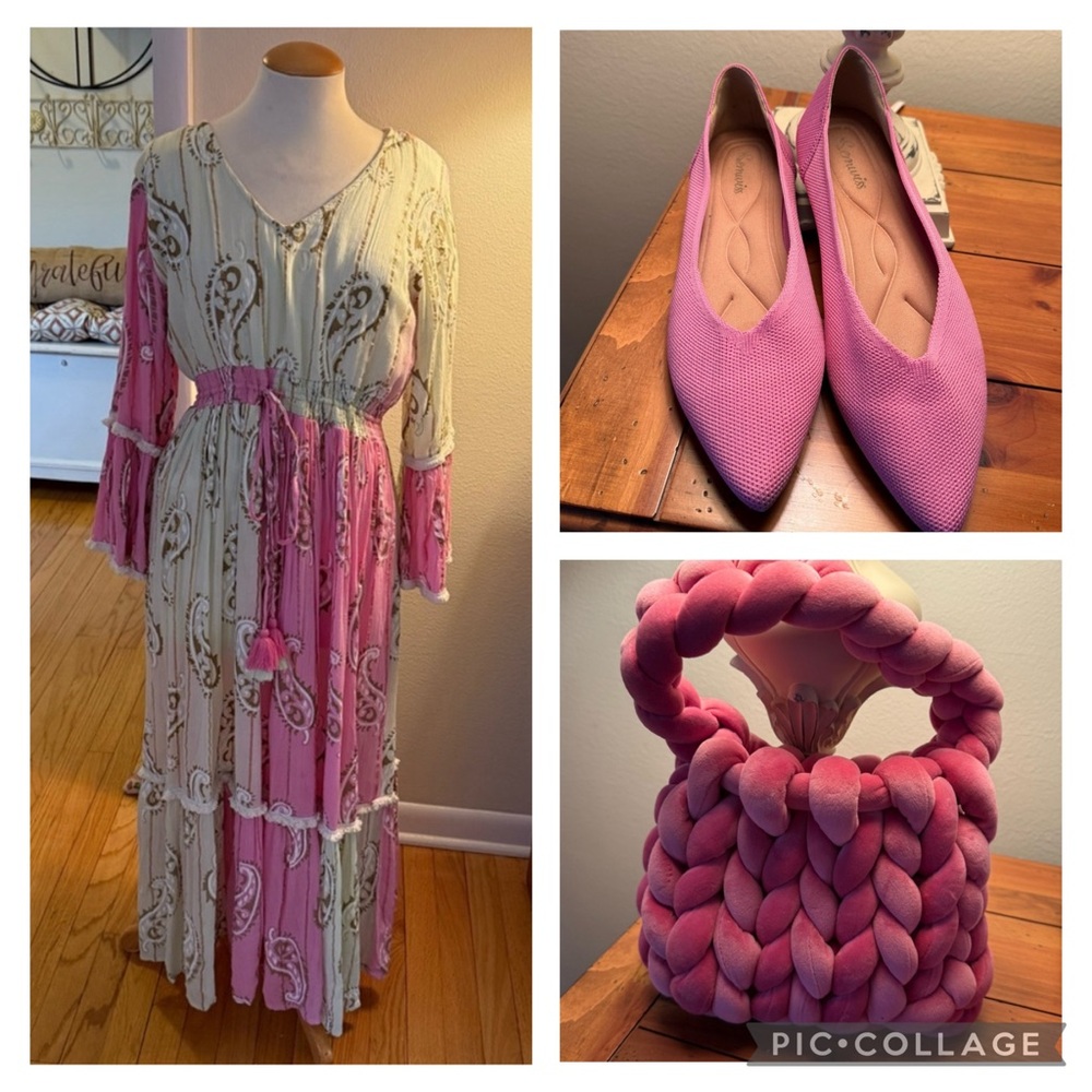 Pink and Cream Floral Maxi Bundle